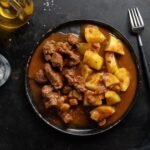 Batata Assada com Recheio de Frango