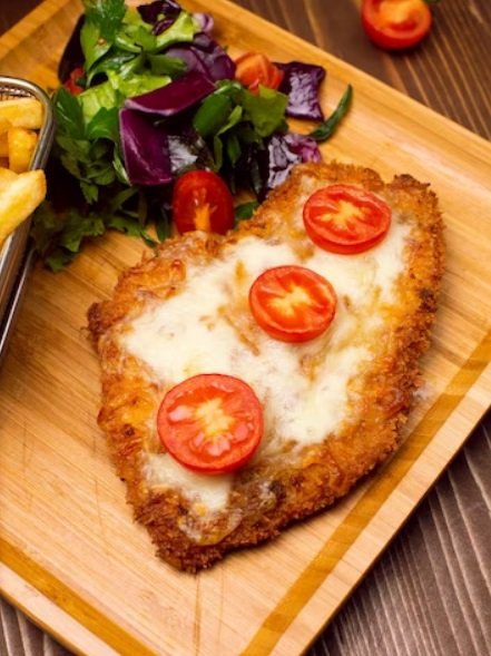 Bife à milanesa de forno