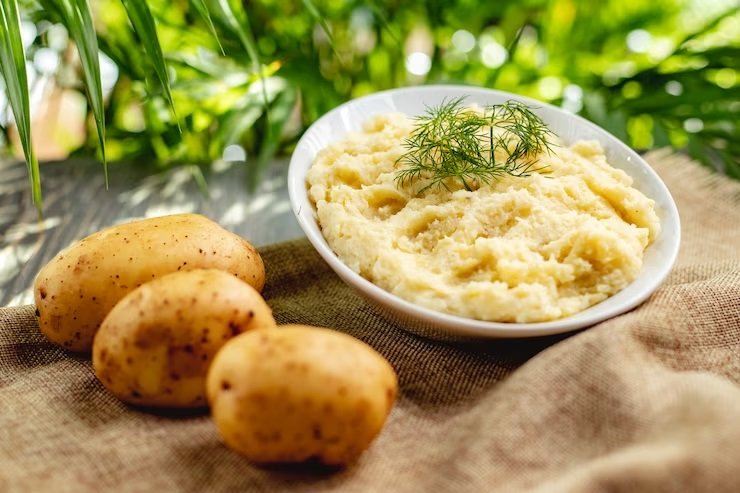 Purê de batata com queijo