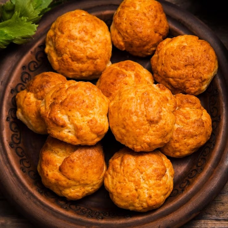 Bolinho de Abóbora Assado com Queijo