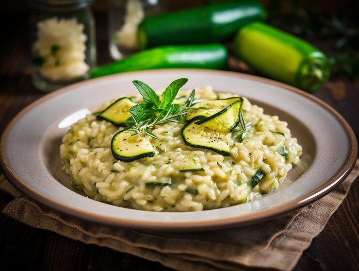 Risoto de abobrinha