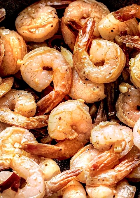Camarão Frito com Alho